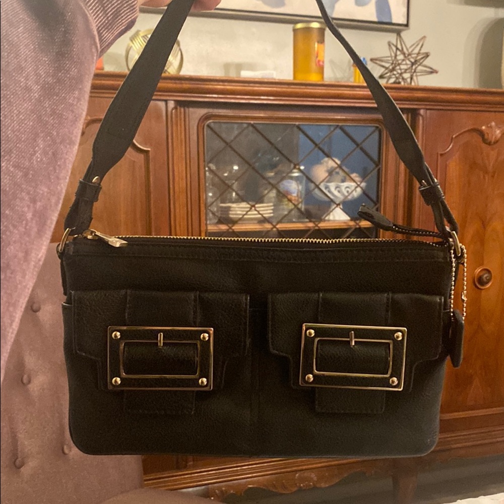 Black Leather Shoulder Bag